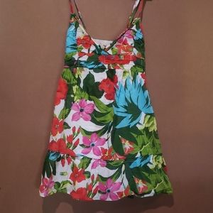 Hollister floral design spaghetti strap tank